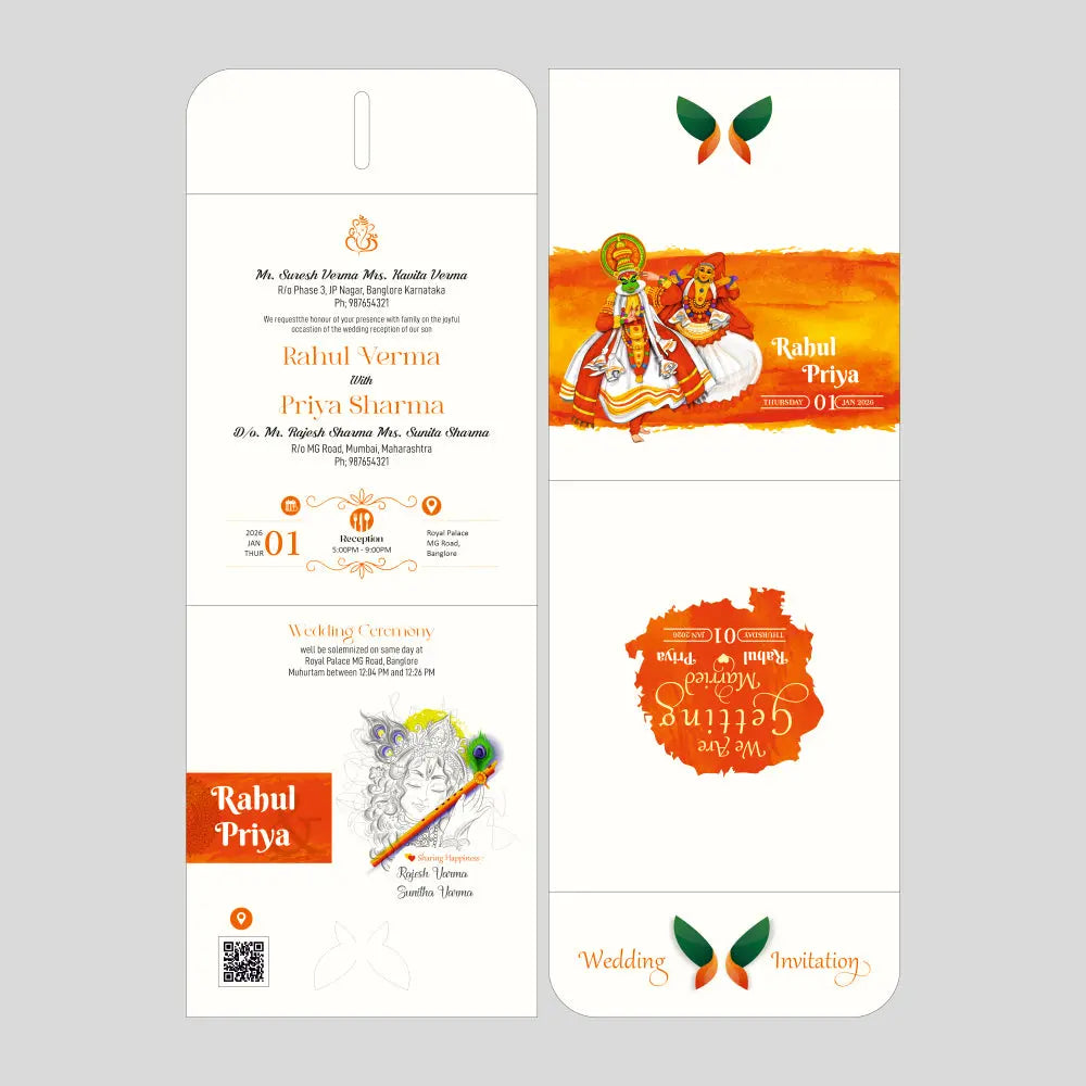 Butterfly Wedding Card My Store